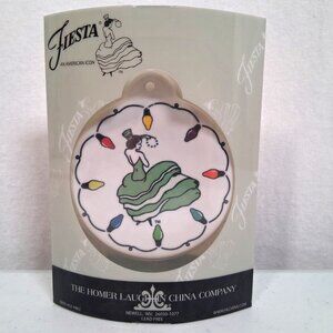 Homer Laughlin Fiesta Christmas Ornament 2019 Meadow Dancing Lady Lights #761